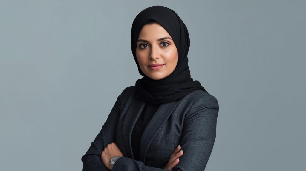 create an image of a woman on suit (1)